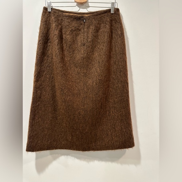 French Connection Wool Blend Brown Skirt - Picture 2 of 4